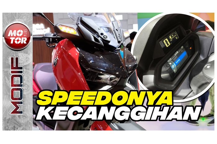 Speedometer Yamaha XMAX 2023 fiturnya banyak