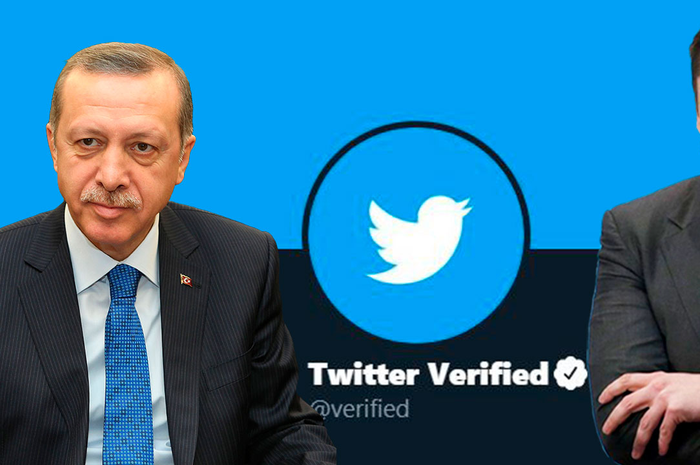 Recep Tayyip Erdogan (kiri) dan Elon Musk (Kanan)