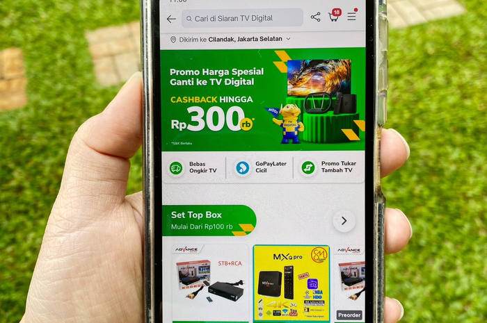 Tren belanja Tokopedia, ada diskon untuk produk TV Digital dan Set Top Box