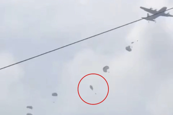 Begini foto kondisi Prada Salman Krisnes Sinaga calon pasukan elite TNI AU usai jatuh dari ketinggian 490 meter. 