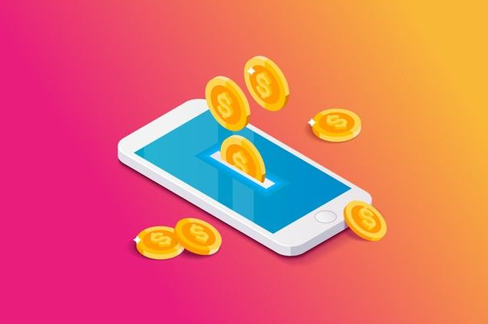 Ilustrasi aplikasi android untuk menambah uang jajan  mahasiswa. 
