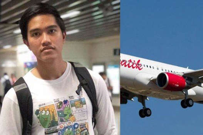 Kaesang Pangarep (Kiri) dan Pesawat Batik air (Kanan) 