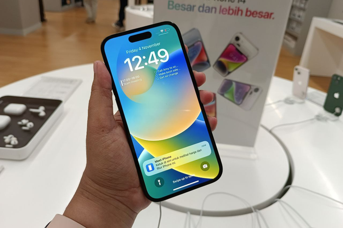 iPhone 14 Pro dengan iOS 16.3.1.