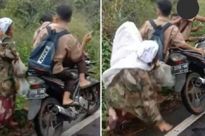 Brutal dua pelajar yang menendang seorang nenek di Tapanuli jadi tersangka, sebelumnya korban pernah dipukul kayu oleh pelaku.