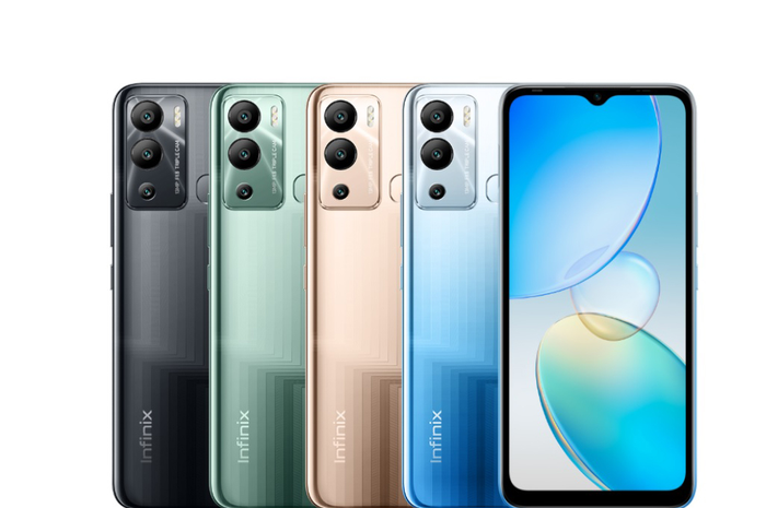 Tampilan belakang depan dan harga hp second Infinix Hot 12i 4/64GB
