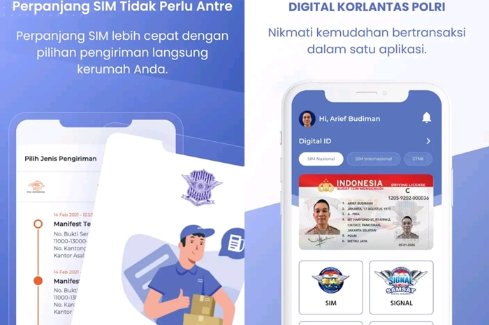 Foto ilustrasi Digital Korlantas Polri. Simak syarat perpanjang SIM online, yuk diurus sebelum liburan.