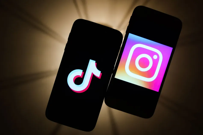 Ilustrasi Instagram dan TikTok