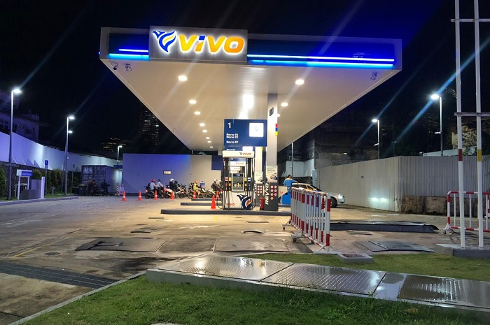 Ilustrasi harga bensin di SPBU Vivo.