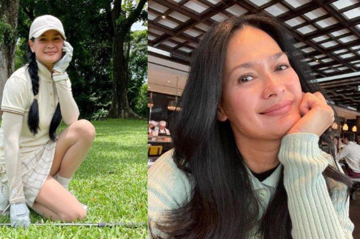 Usia sudah kepala 5, Intip pesona Donna Harun saat main golf, cantik dan awet muda