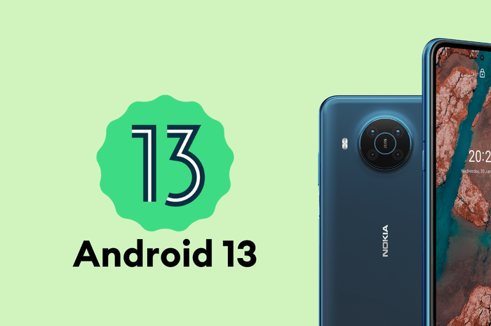 Ilustrasi HP Nokia dengan sistem operasi Android 13
