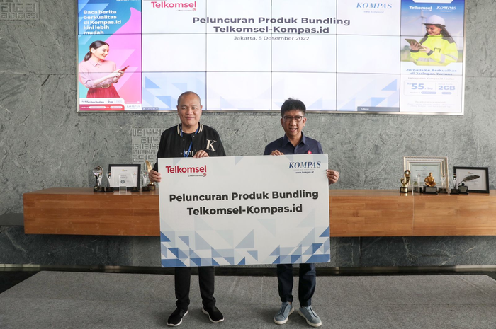 Peluncuran paket data bundling kolaborasi Telkomsel dan Kompas.id