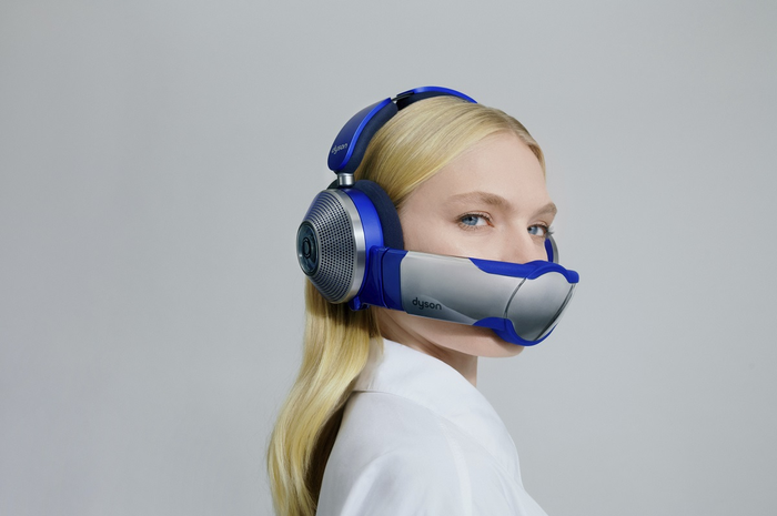 Dyson Zone adalah headset yang mengkombinasikan antara fitur active noise cancellation untuk penghilang bising suara dan penjernih udara