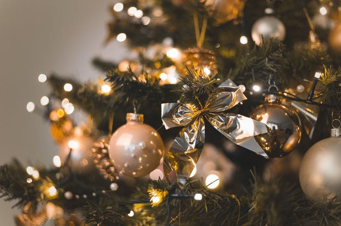 Ilustrasi pohon natal.