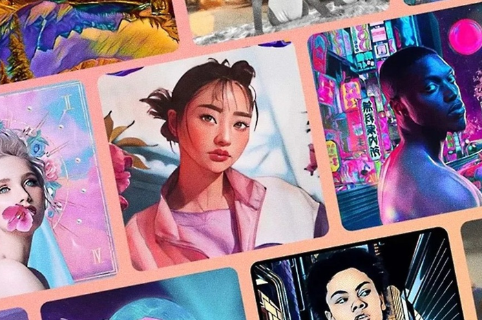 Avatar buatan AI di Aplikasi Lensa 