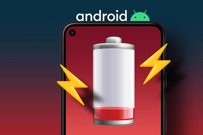 Ilustrasi baterai HP Android boros