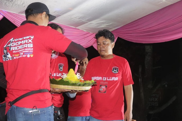 Gomax Riders menggelar perayaan ultah ke-4 tahun di Villa Langkat, Cisarua pada Sabtu-Minggu (10-11/12/2022) kemarin.