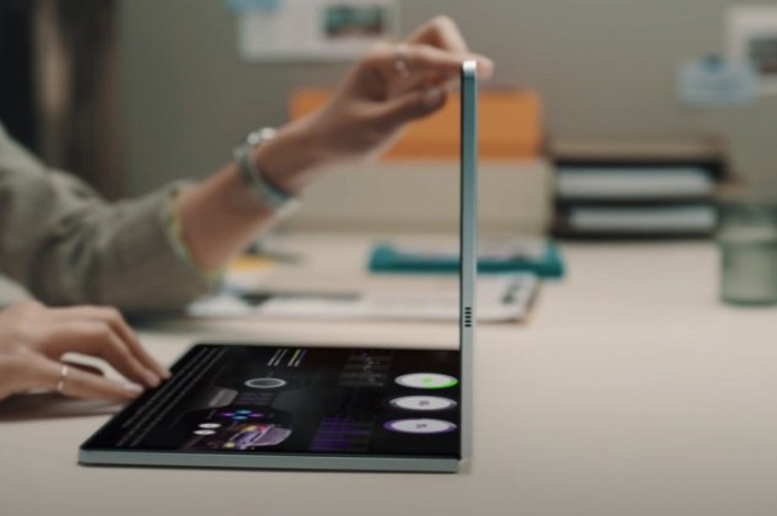 Prototipe layar lipat Samsung  17.3 Inci. 