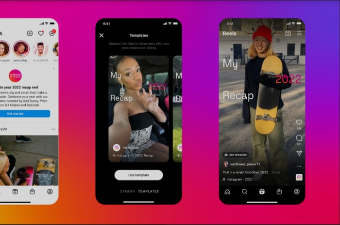 Cara membuat Recap Reels 2022 di Instagram.
