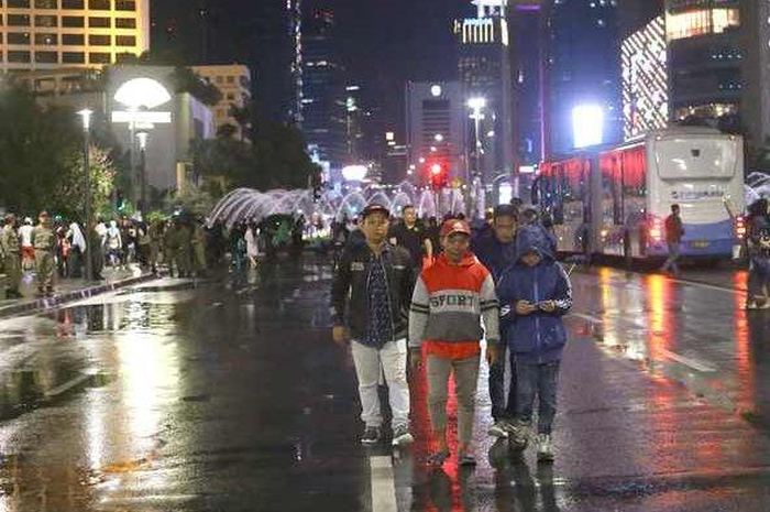 Ilustrasi Foto Car Free Night. Simak pengalihan arus lalu lintas perayaan malam tahun baru di Sudirman-Thamrin