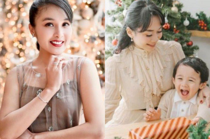 Dress mewah selebriti saat rayakan Natal 2022