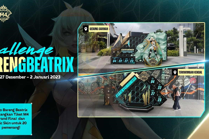 Tantangan M4 Bareng Beatrix berhadiah skin Mobile Legends gratis