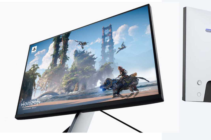 Tampilan depan dan belakang monitor gaming InZone M3