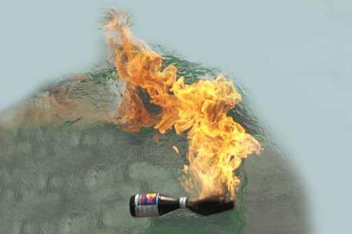 Ilustrasi bom molotov