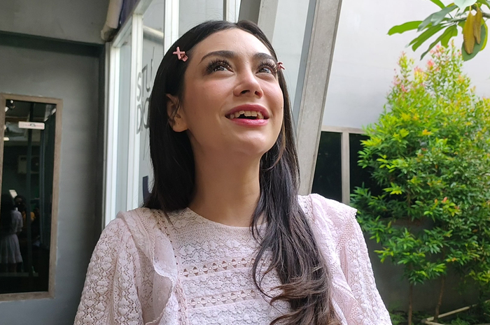 Celine Evangelista saat ditemui di Mampang, Jakarta Selatan, Jumat (13/1/2023).