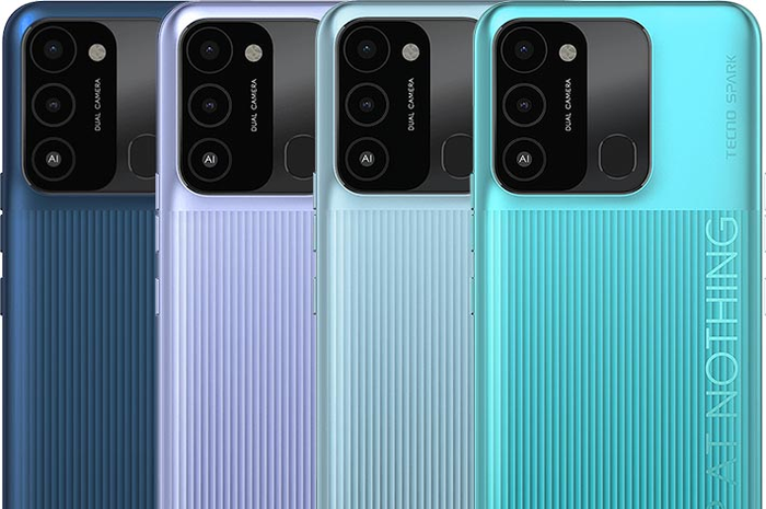 Tampilan belakang Tecno Spark Go 2022
