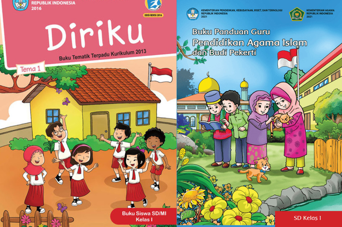 Buku pelajaran SD Kelas 1 dari Kemdikbud