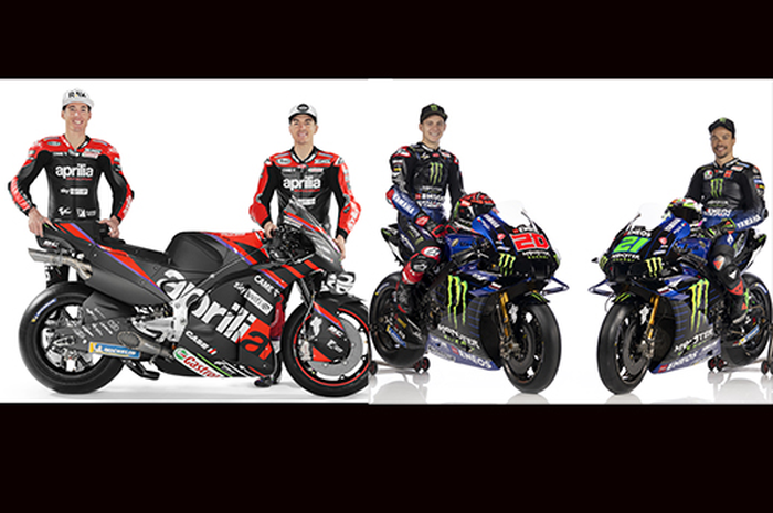 Tandem Aprilia Racing, Aleix Espargaro-Maverick Vinales dan Monster Energy Yamaha MotoGP, Fabio Quartararo-Franco Morbidelli, tercatat sebagai rekan setim terlama di MotoGP 2023