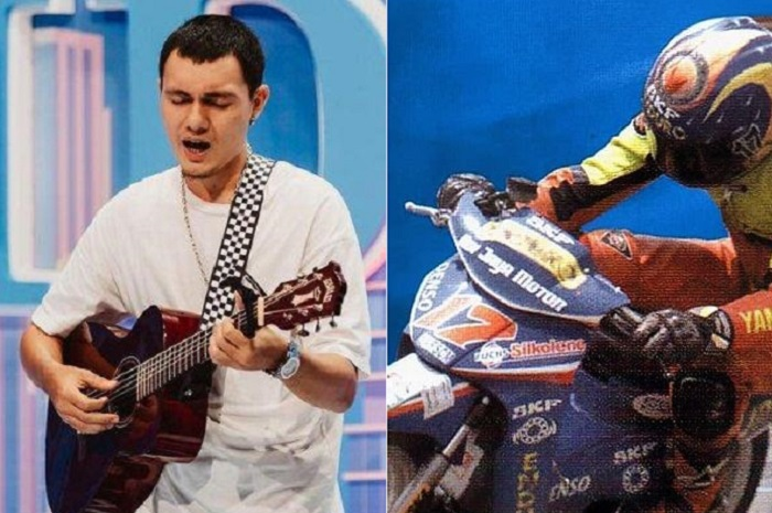 Nyoman Paul Fernando Aro kontestan Indonesian Idol (kanan), sang ayah Rami Aro pernah terjun di Kejurnas Road Race.
