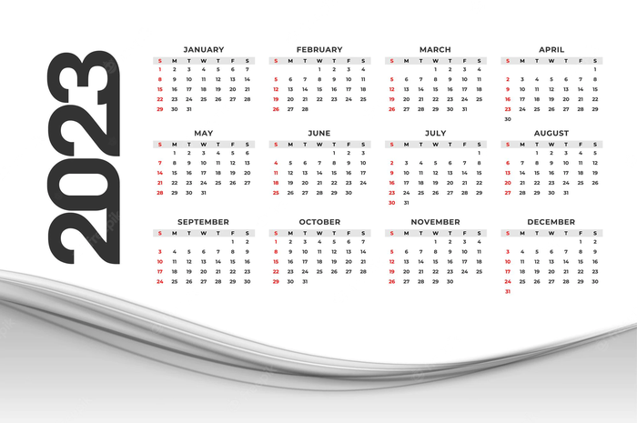 Ilustrasi - Daftr Libur Nasional dan Cuti Bersama Pada Kalender 2023.