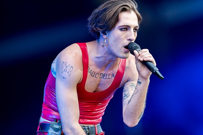 Måneskin during Rock am Ring at Nürburgring, Nürburg, Rheinland-Pfalz, Germany on (03/06/22).