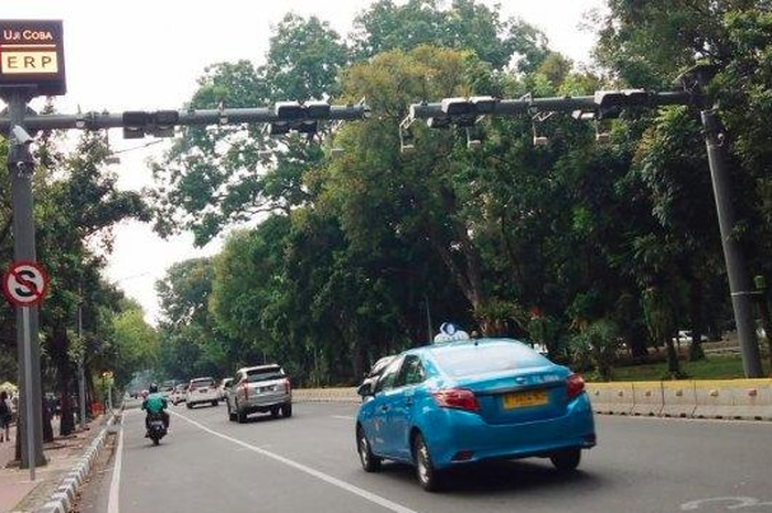 Ilustrasi jalan yang dikenai tarif ERP di Jakarta.