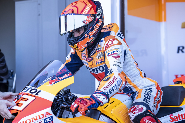 Marc Marquez salahkan motor Honda yang buar dirinya melempen di tes Portimao