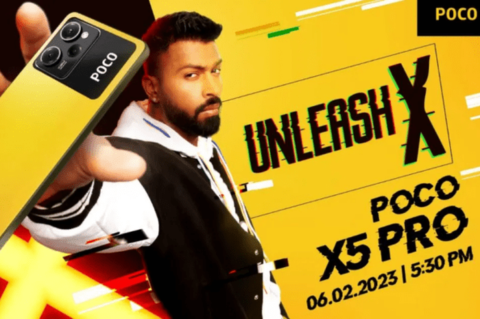 Poster peluncuran POCO X5 dan POCO X5 Pro