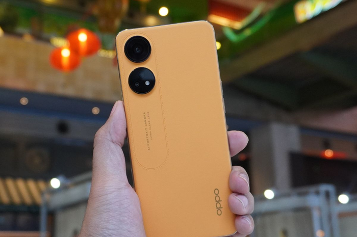 Desain panel belakang OPPO Reno8 T Dengan Fiberglass Leather