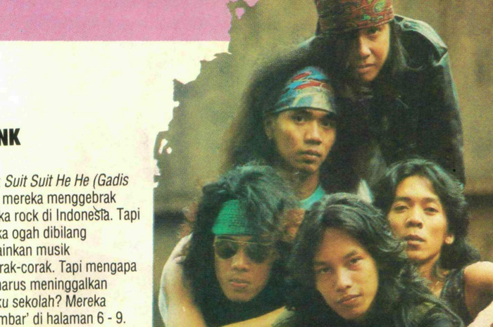 Formasi Slank pada 1996 lalu, sesaat sebelum vakum.