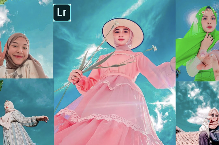 Pose di bawah langit, salah satu cara foto yang aesthetic untuk isi konten di TikTok.