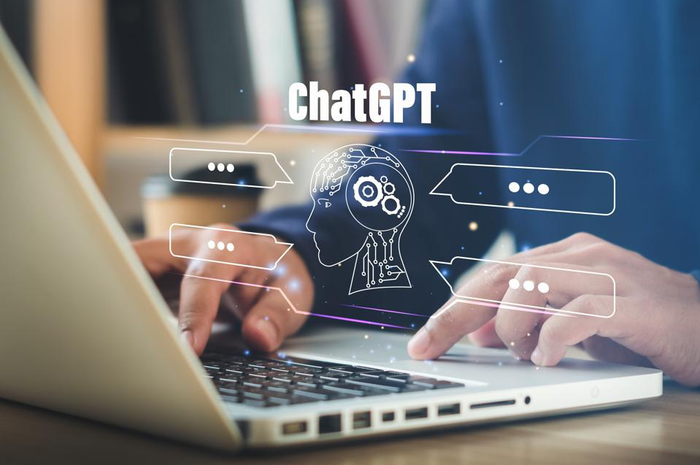 Ilustrasi teknologi AI ChatGPT di Microsoft Word