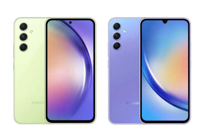 Desain Samsung Galaxy A54 5G dan Galaxy A34. 