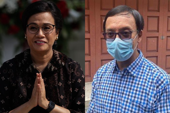 Kolase Menteri Keuangan Sri Mulyani dan pegawai Ditjen Pajak Bursok Anthony Marlon