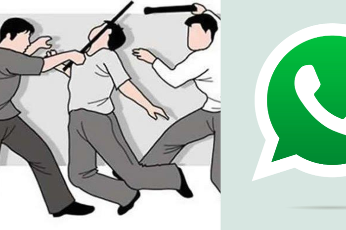 Siswa SMP dikeroyok gara-gara tak aktid di grup WhatsApp.