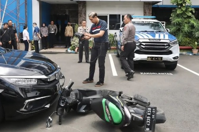 Uji coba 3D Laser Scanner untuk kecelakaan