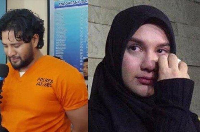 Pesinetron Ammar Zoni nangis minta maaf ke sang istri, Irish Bella saat dihadirkan polisi dalam rilis penangkapannya terkait kasus narkotika.