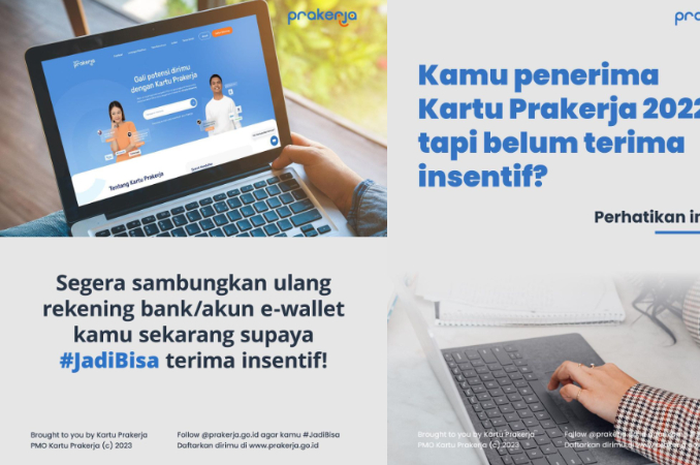 Cara menautkan e-wallet ke akun Prakerja.