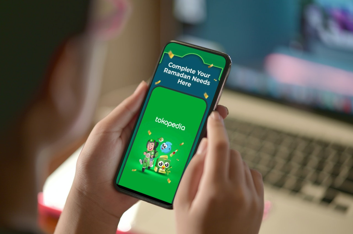 Ilustrasi belanja online di momen Ramadan