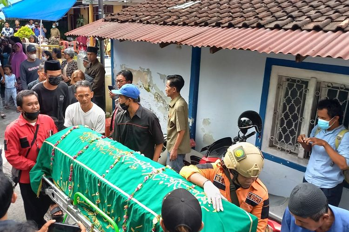 Suasana rumah duka jenazah A di Kota Yogyakarta, Senin (20/3/2023)