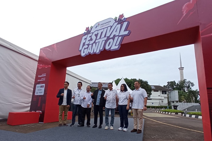 PT Pertamina Lubicrants resmikan program Festival Ganti Oli di Kantor Pusat Pertamina, Selasa&nbsp;(28/3/2023).